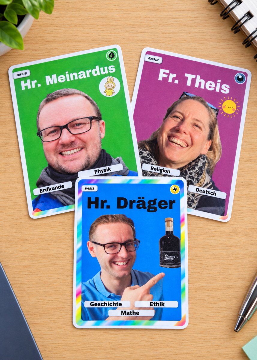 Drei OHG-Lehrerkarten